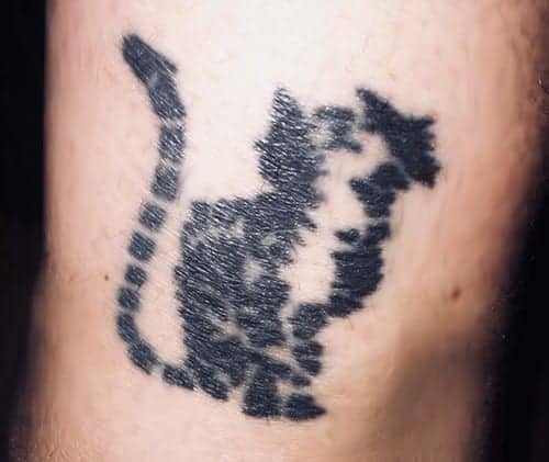 tatuaggio gatto stilizzato