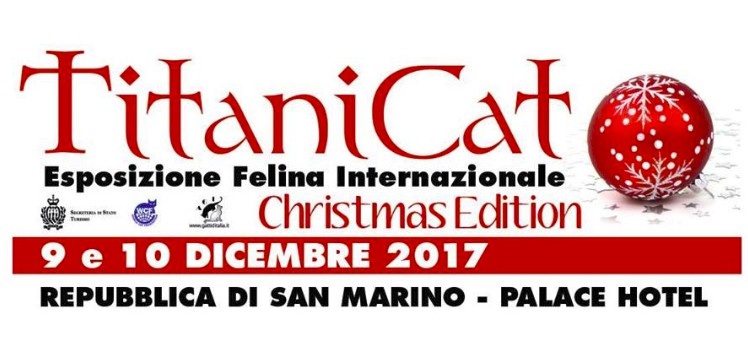 Esposizione internazionale felina Titanicat Christmas edition 2017 San Marino