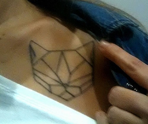 disegno gatto stilizzato tattoo