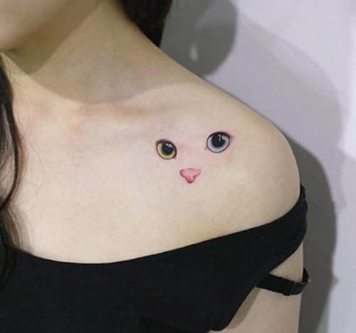 occhi di gatto tattoo