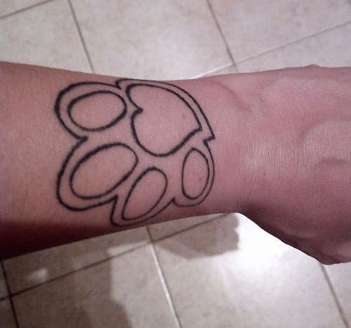 zampa gatto tattoo