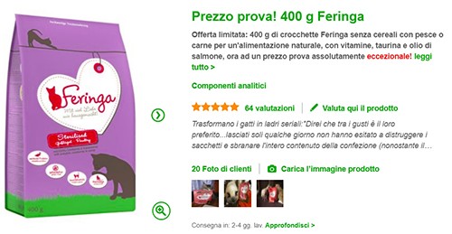 set di prova crocchette feringa zooplus